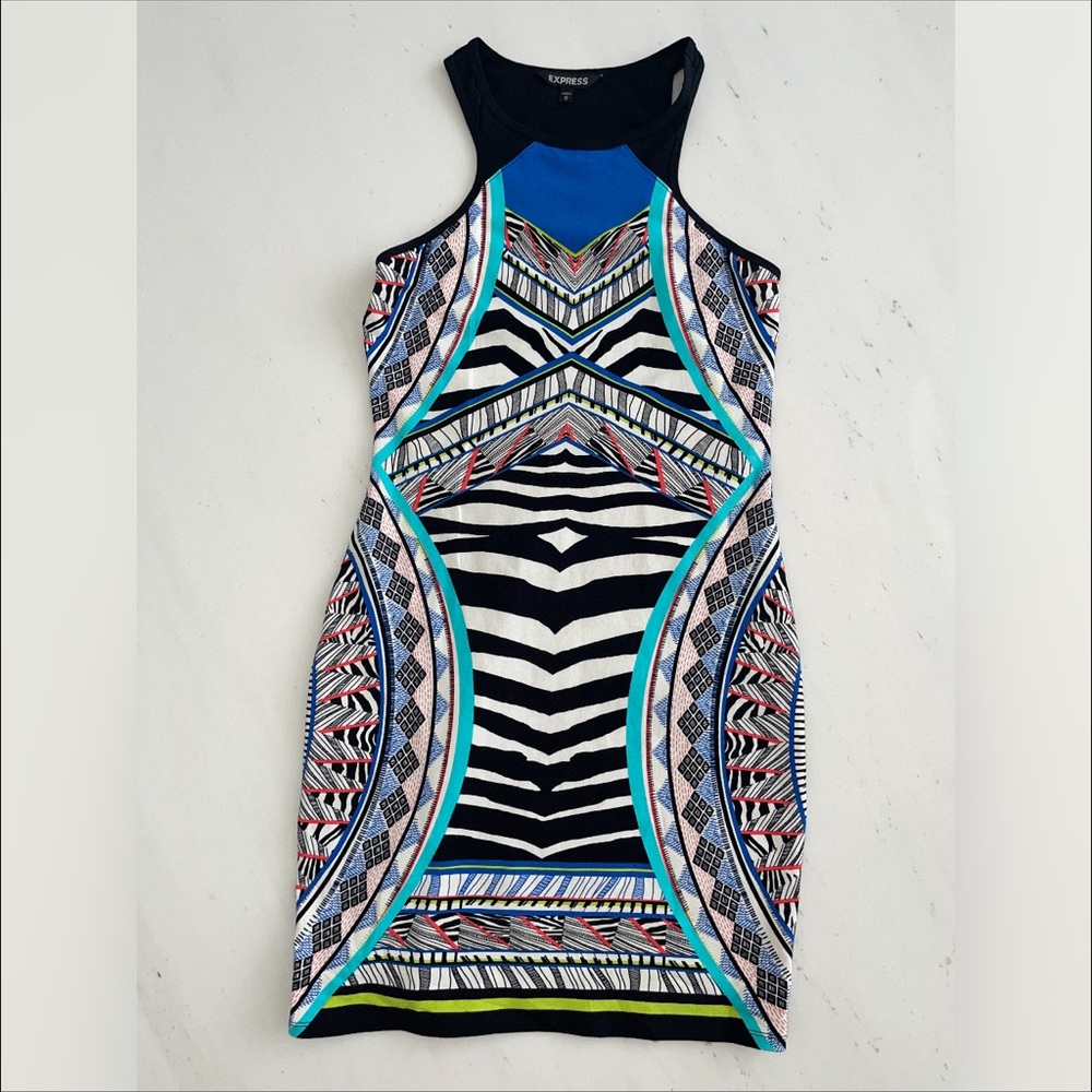 Express multi color dress - medium